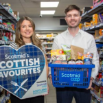 Lauren Rafferty, Commercial Development Coordinator, and Steve Addison, Local Sourcing Manager, from Scotmid (Credit: Scotmid)