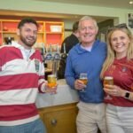 L-R: Corey Hastings, Gavin Hastings, Kerry-Anne Hastings (Credit: Westonian Football Club)