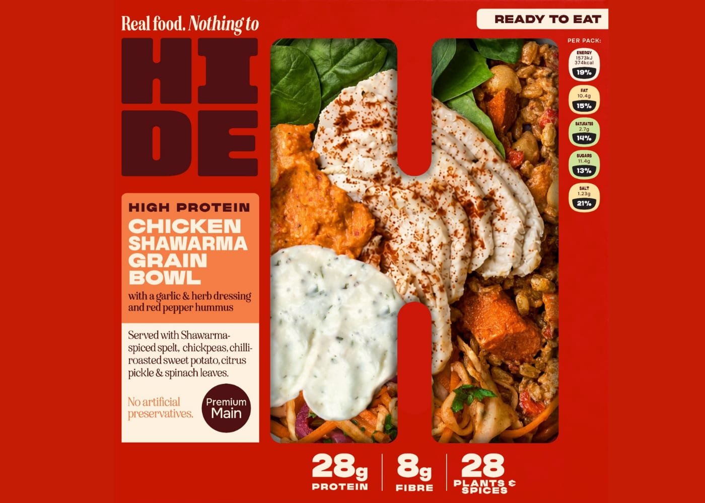 Chicken Shawarma Grain Bowl (Credit: HIDE)