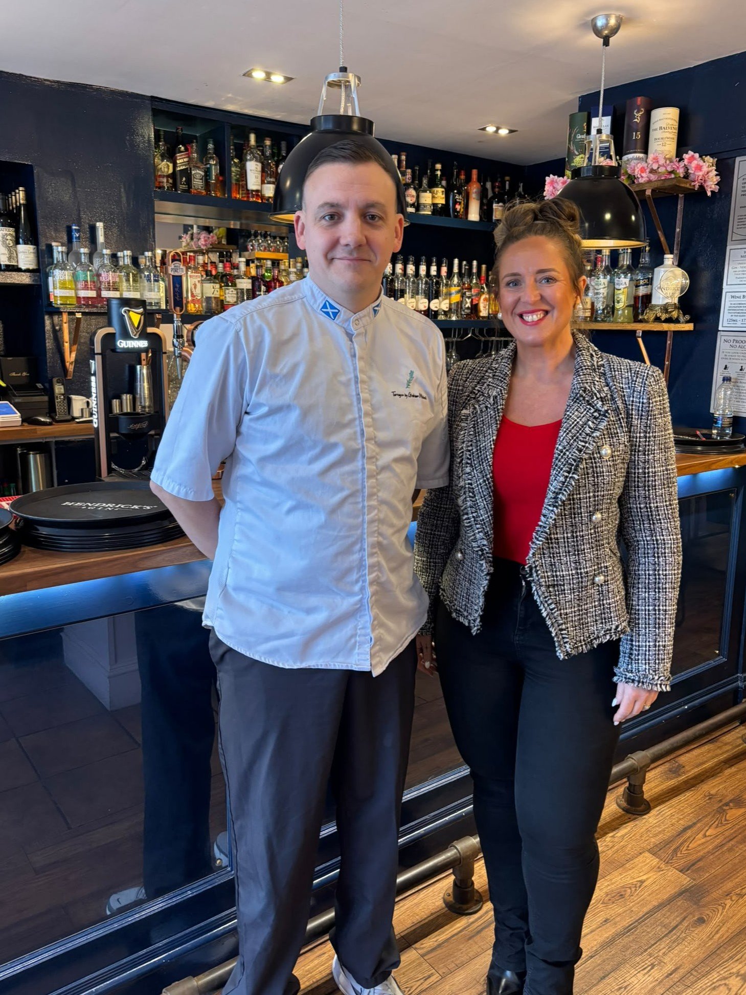 Graham Mitchell and Cerri McDonald (Credit: NESBA)